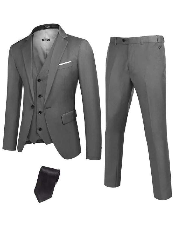 Weekend Shopping Bliss Classic 3-Piece Suit Set with Tie (US Only)