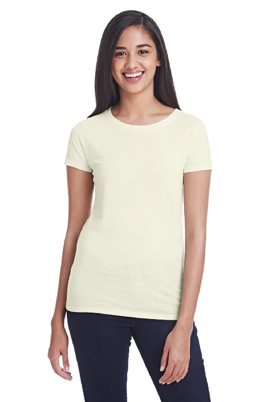 Midnight Madness Threadfast Apparel Womens Short Sleeve Crewneck T-Shirt - Cream