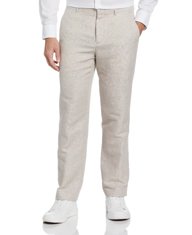 Exclusive Deal Natural Linen Blend Suit Pant