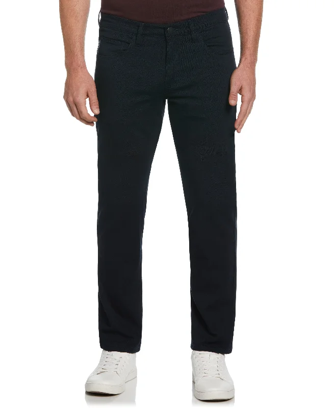 Blowout Sale Slim Fit Dyed Solid Twill Five Pocket Pant