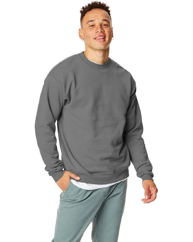 Take Action Hanes 50/50 Crewneck Sweatshirt | Smoke Gray