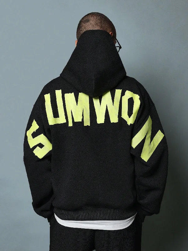 The Best Prices Regular Fit Overhead Hoodie With Front And Back Graphic Print
