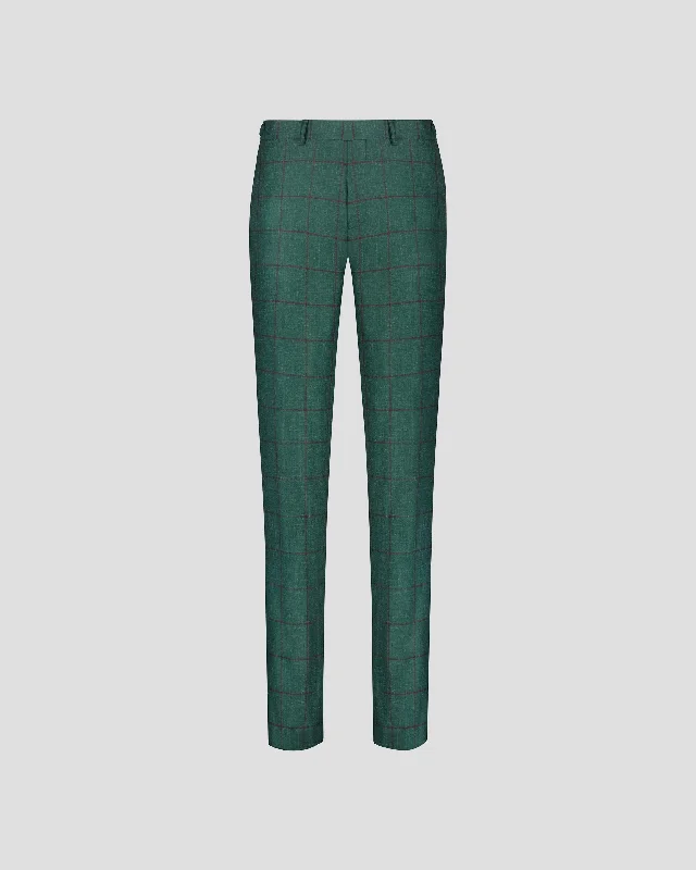 Referral Discount SG Dress Trouser - Green Window Pane