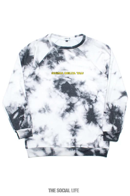 Sigma Delta Tau Tie Dye Raglan Crewneck