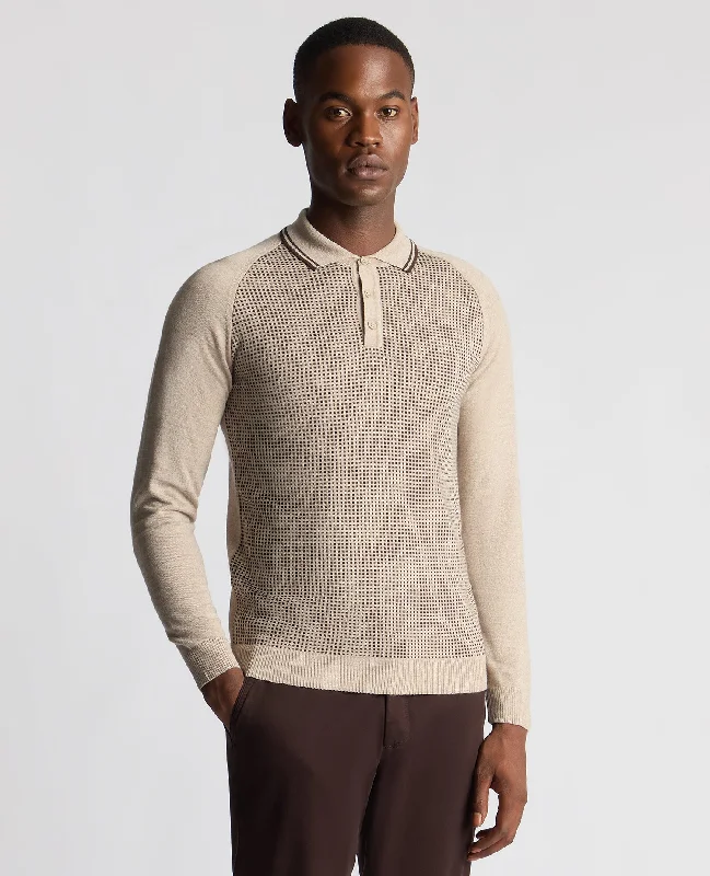 Weekend Bargains to Love Slim Fit Merino Wool-Blend Jacquard Knitted Polo
