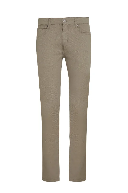 Limited Supply Slim Fit Low Waist Khaki Cotton Casual Pants