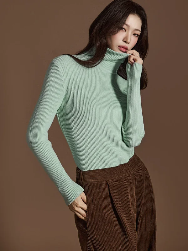 E3653 Ribbed Knit Top