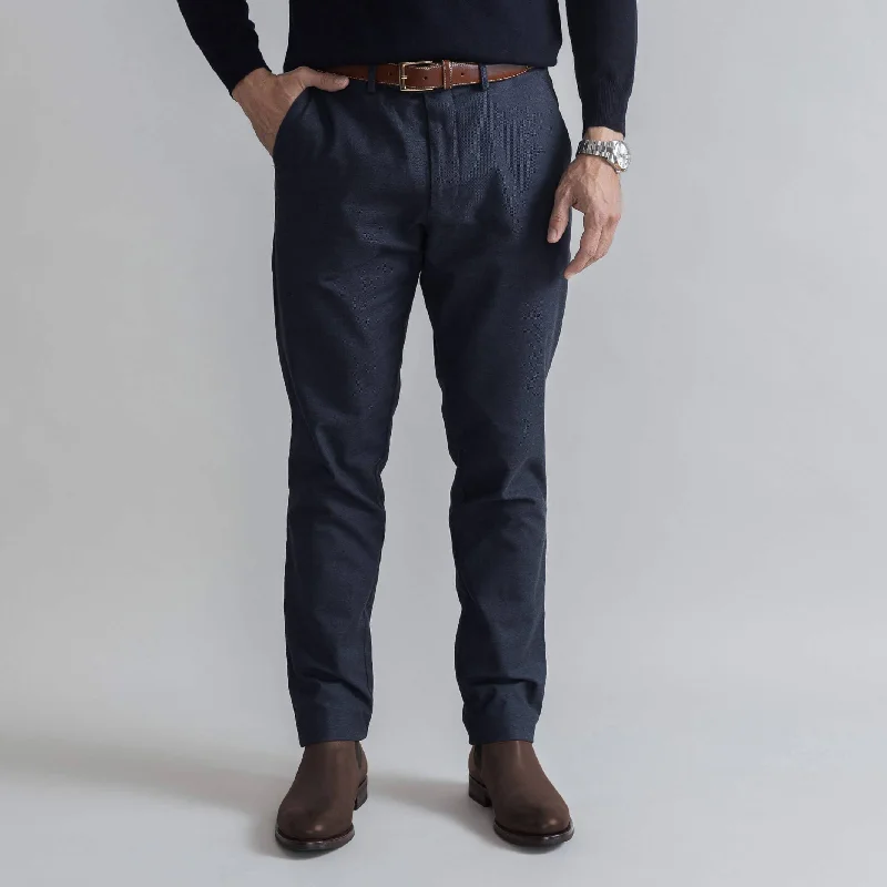 Exclusive Preview The Dark Navy Brushed Cotton Richmond Dress Chino Custom Pant