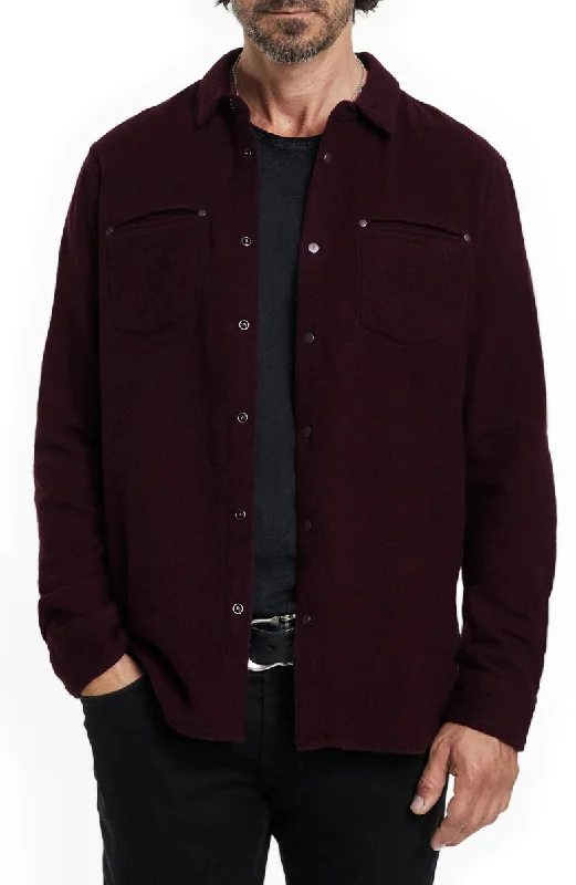 Weekend Bargains to Celebrate DARIO SHIRT IN BRUSHED MELANGE TWILL W976W24-89RB