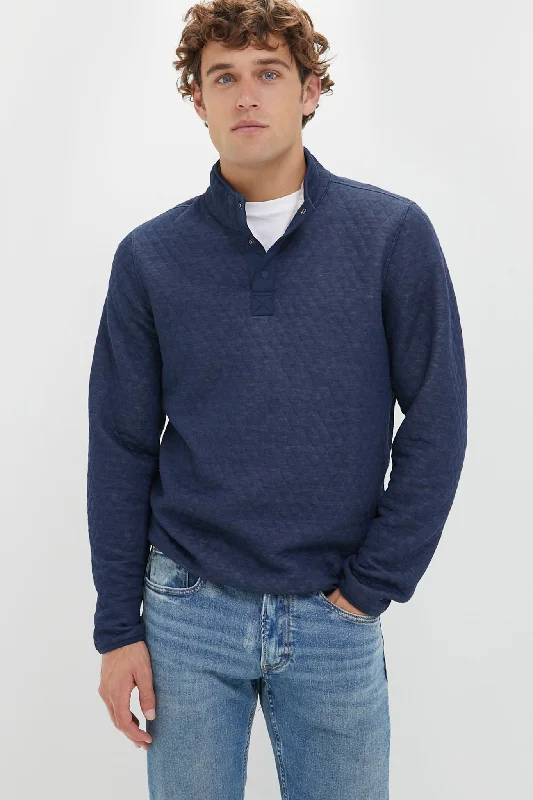 Weekend Savings Sensation Navy Oat Corbet Reversible Pullover