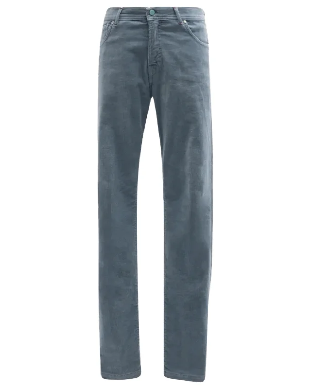 Act Now Sky Blue Pinwale Corduroy 5 Pocket Pant