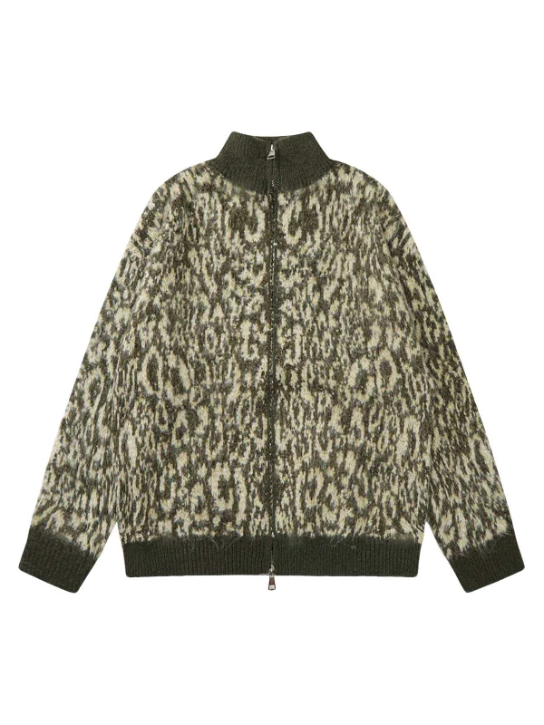 Weekend Discounts You Deserve Thesupermade Vintage Cheetah Mohair Sweater Jacket