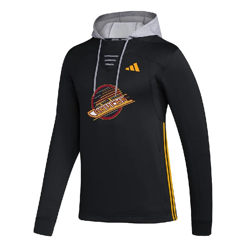 Now or Never adidas - Men's Vancouver Canucks Refresh Skate Lace Pullover Hoodie (IP8004)