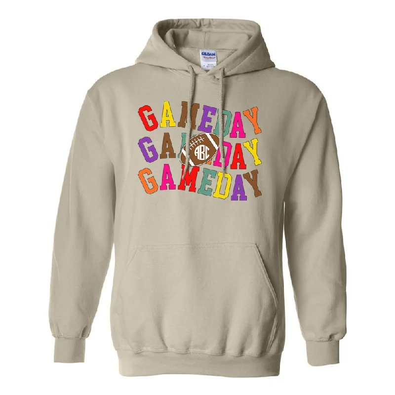 Monogrammed 'Retro Game Day' Hoodie