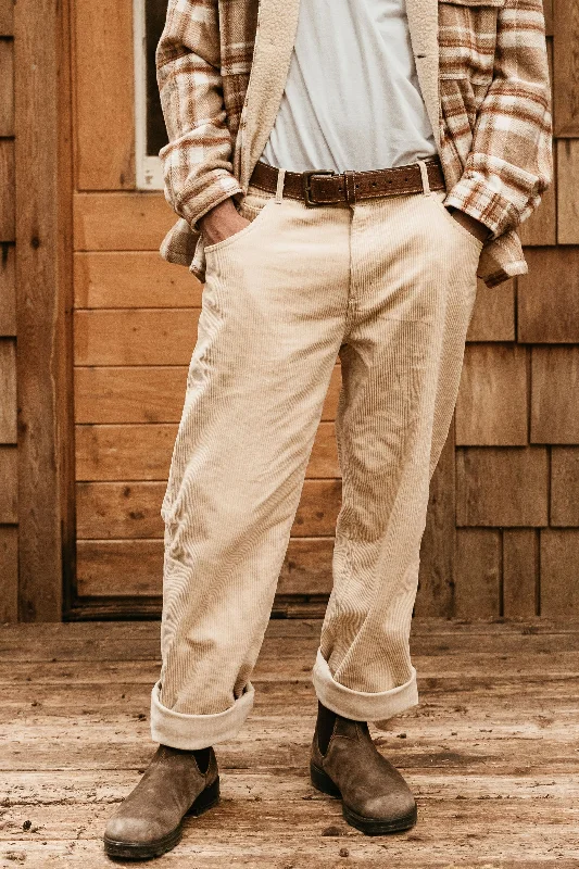 Clearance Event Dayton - Cream Cord Pants