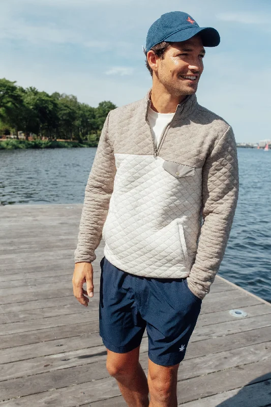 Savings Galore Oatmeal Colorblock Heavyweight Corbet Pullover