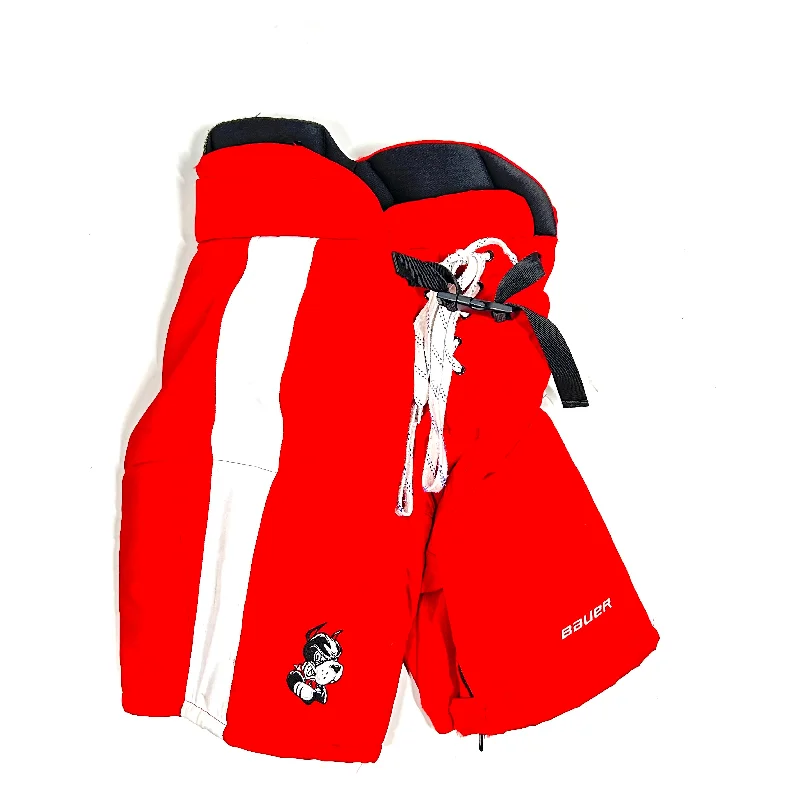 Top Pick Bauer Nexus - Used NCAA Women's Pro Stock Hockey Pants (Red/White)