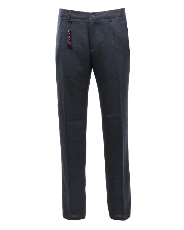 Super Bargain Dark Charcoal Zip Dress Trouser