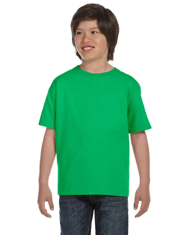 Final Clearance Gildan Youth DryBlend 50/50 T-Shirt | Electric Green