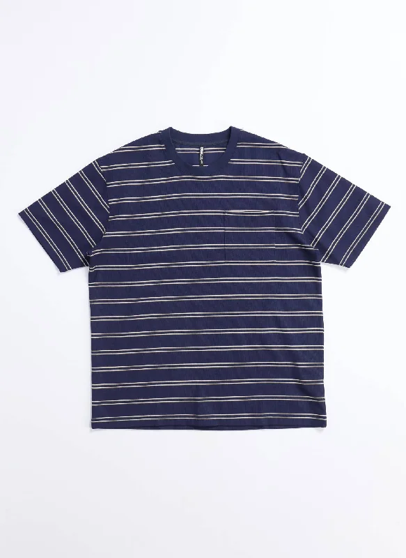 Your Weekend, Your Savings Jacquard Short Sleeves Border Top (T03)