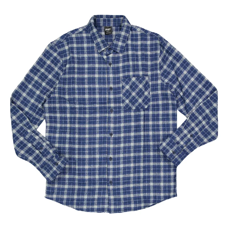 Extra Savings Oakley - Men's Podium Plaid Long Sleeve Flannel Shirt (FOA402573 9EW)