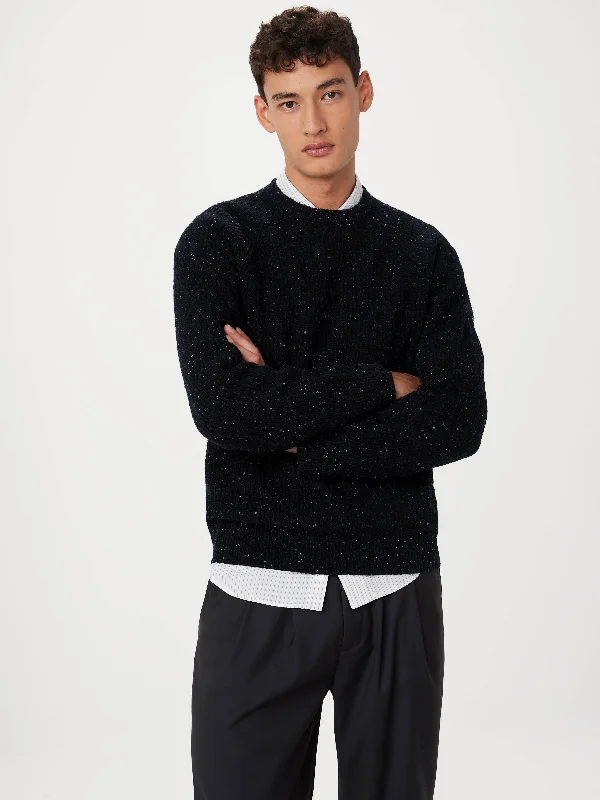 Instant Deal The Donegal Crewneck Sweater in Black