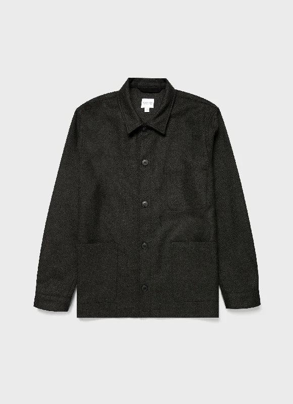 Weekend Deals That Thrill Men's Wool Twin Pocket Jacket in Drill Green