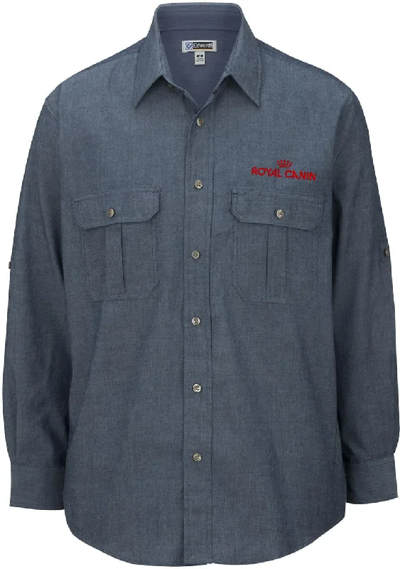 Limited Availability Edwards Chambrey Roll Up Sleeve Shirt