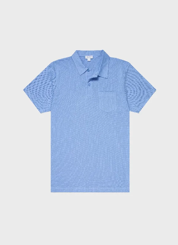 Clearance Sale Men's Riviera Polo Shirt in Cool Blue