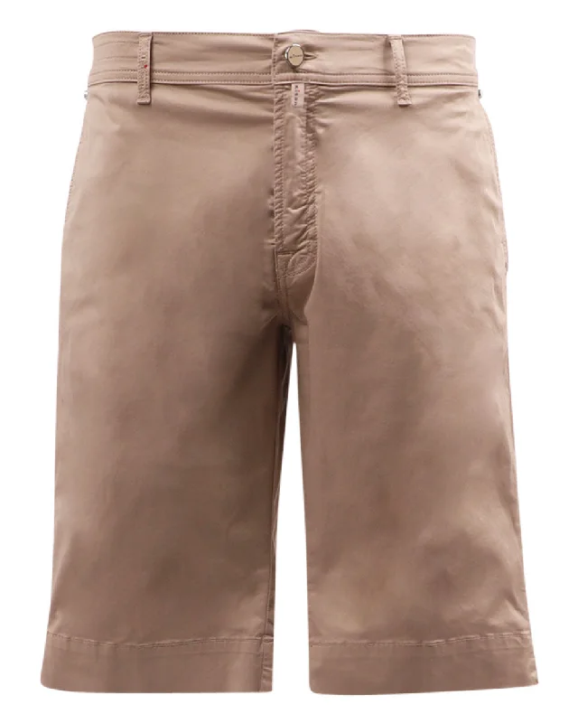 Weekend Discounts to Savor Khaki Cotton Shorts
