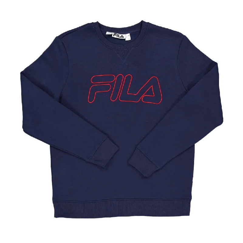 Deep Discounts FILA - Men's Outline Long Sleeves Crew (SM039623 412)