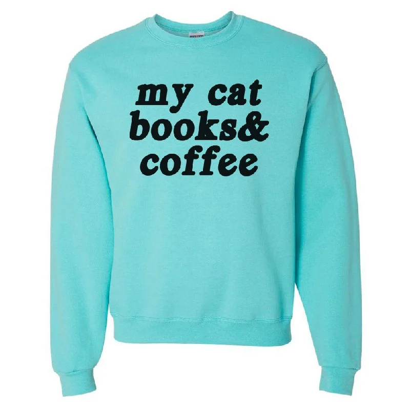 Make It Yours™ '...Books & Coffee' Crewneck Sweatshirt