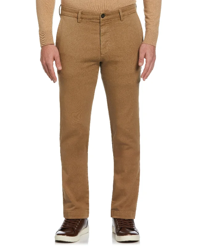 Deep Discounts Slim Fit Dyed Solid Twill Chino Pant