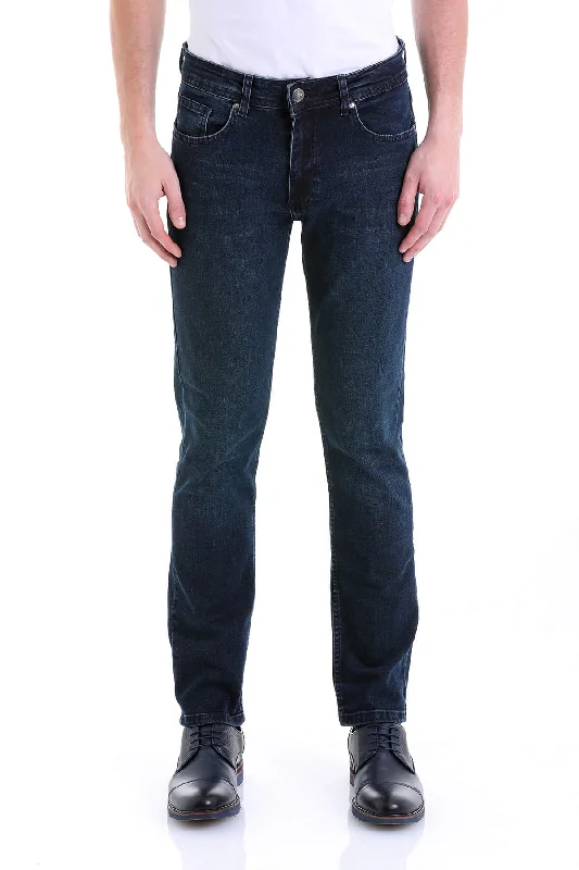 Weekend Discounts to Enjoy Regular Fit 5 Pocket High Waist Cotton Light Navy Denim