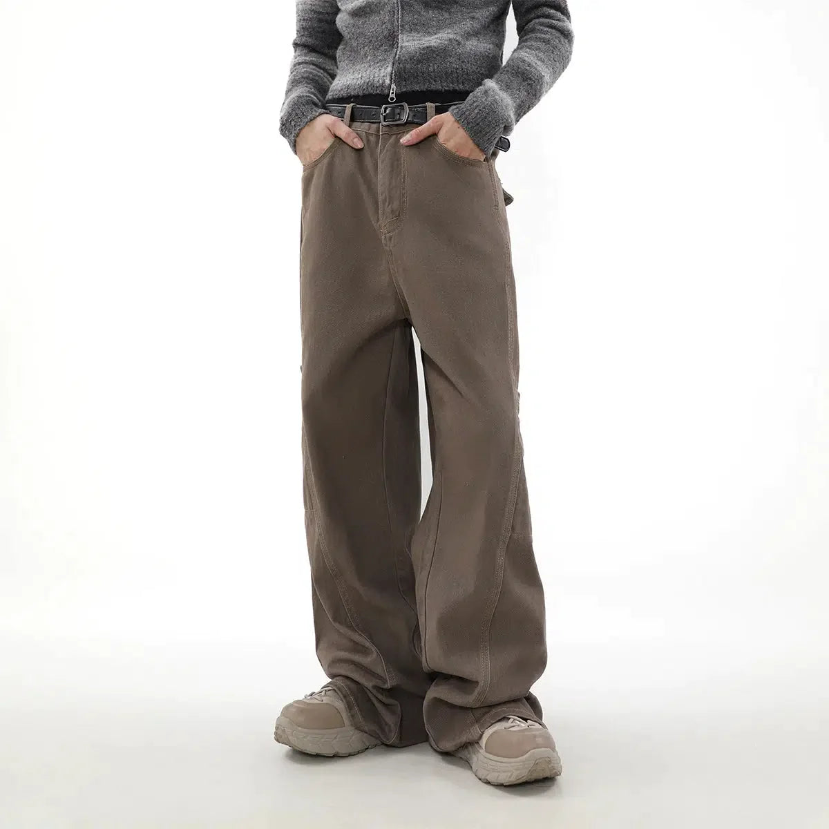 The Best Prices Seam Detail Straight Leg Jeans