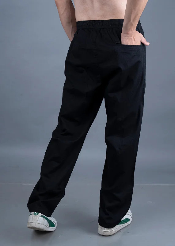Extra Discounts Cotton Pants For Men - Black