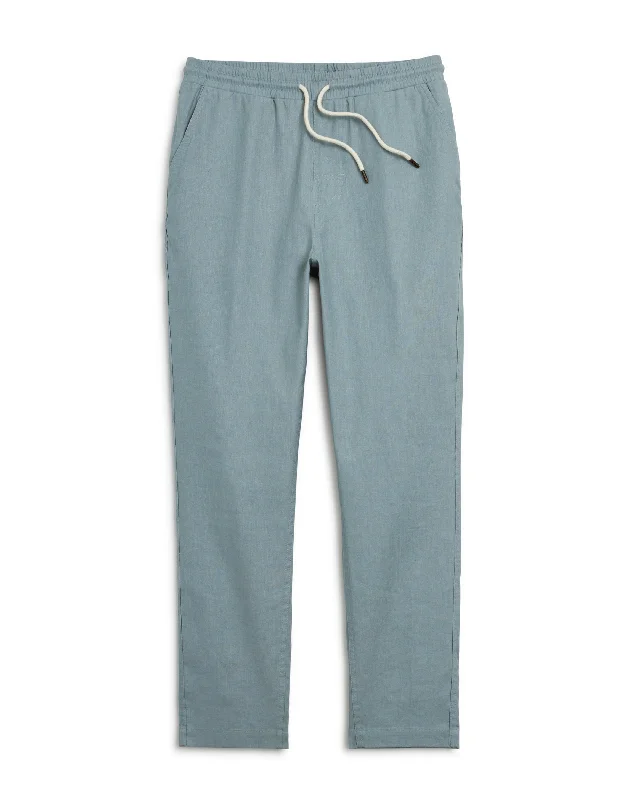 Limited Stock The Brisa Linen Pant - Abalone