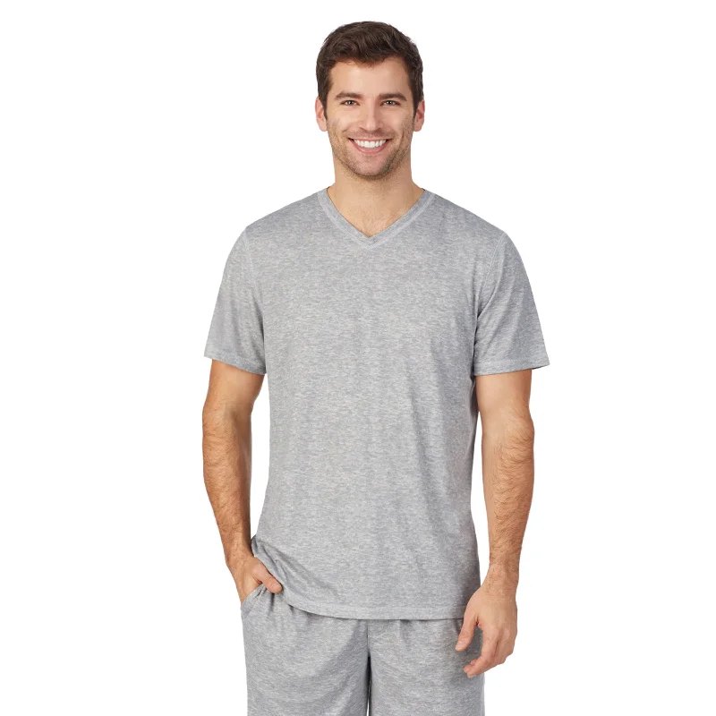 Big Discounts Mens Far-Infrared Enhance Sleep Short Sleeve V-Neck Top