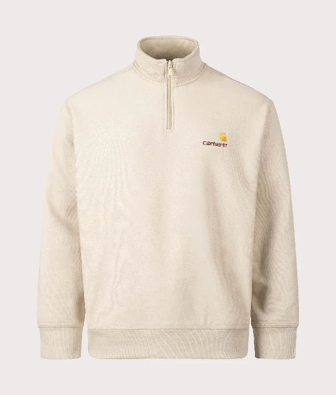 Special Savings Relaxed Fit Half Zip American Script Sweatshirt