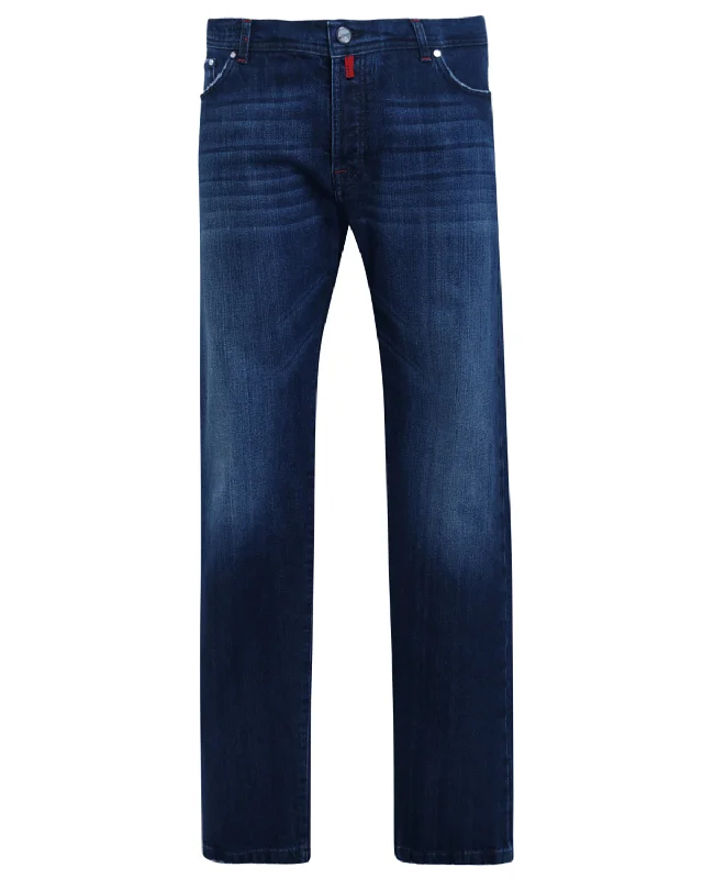 Steals and Deals Slim Fit Denim Pant in Mid Blue