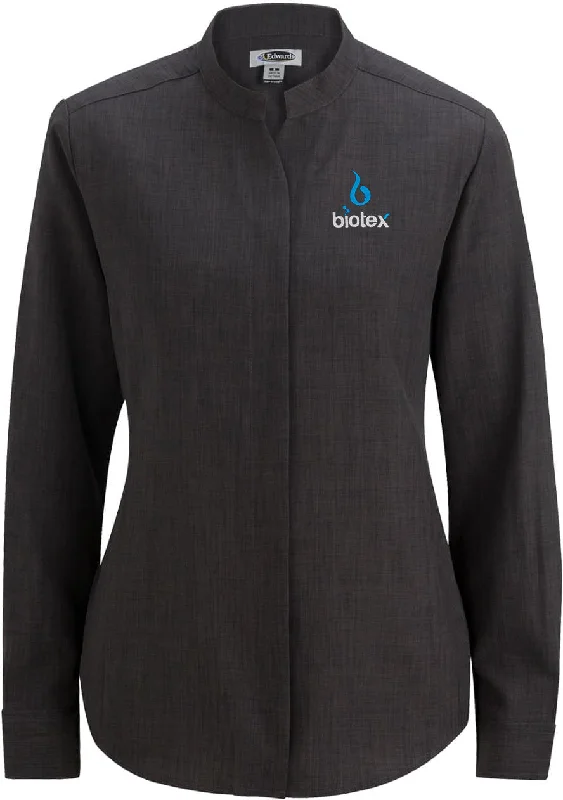 Midnight Sale Edwards Ladies Bastiste Stand Up Collar Shirt