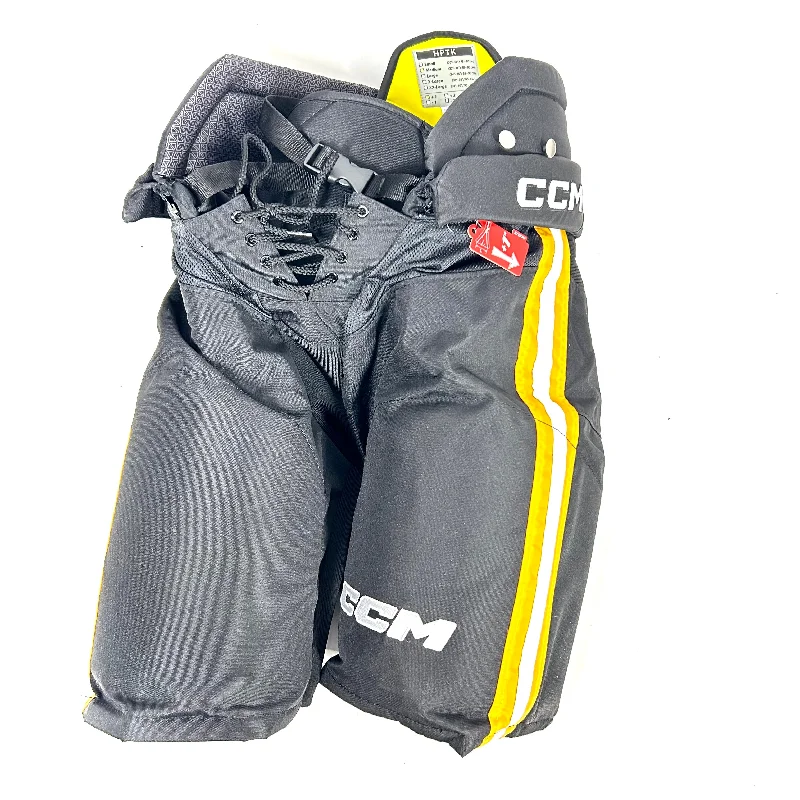 Limited Offer CCM HPTK - Pro Stock Hockey Pant (Black/White/Yellow)