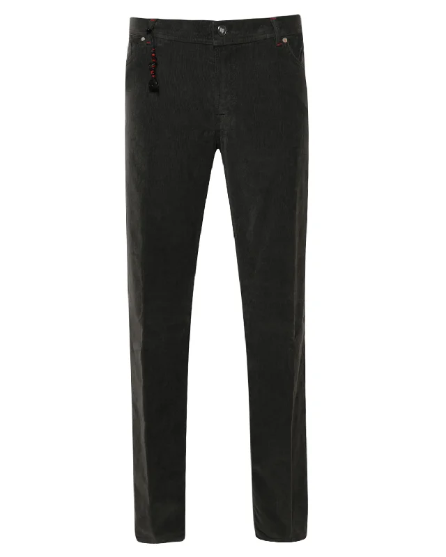 Buy More, Save More Gun Metal Pinwale Corduroy 5 Pocket Pant