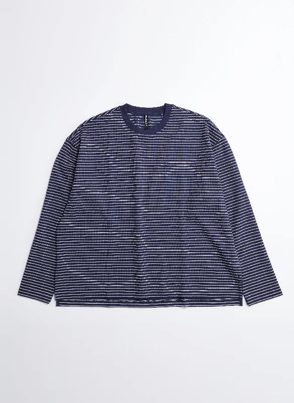 Buy Now Jacquard Long Sleeves Border Top