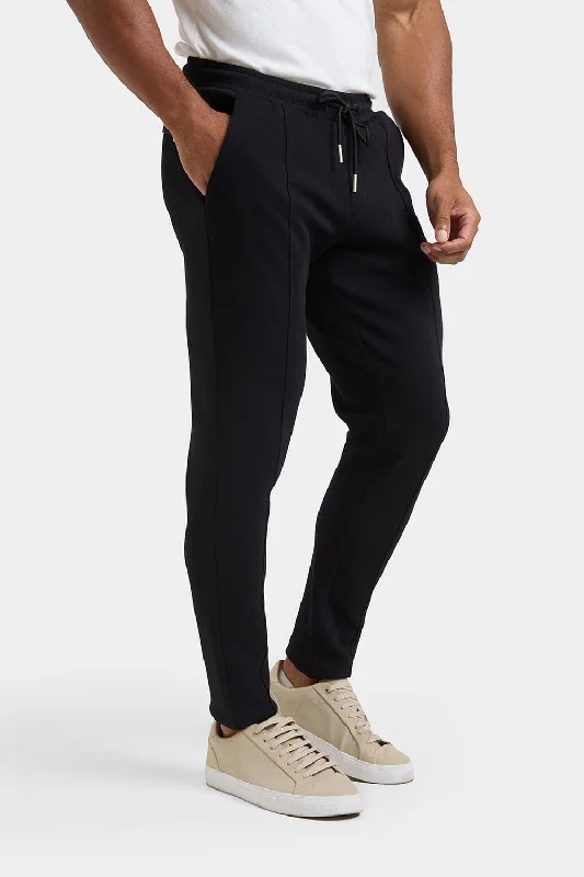 Super Sale Smart Pique Joggers in Black