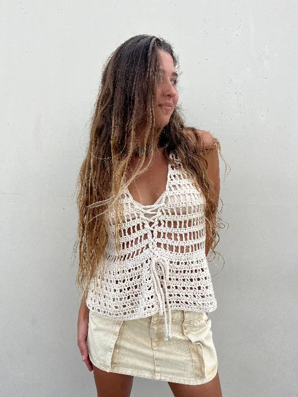 Luna Blanca crochet top