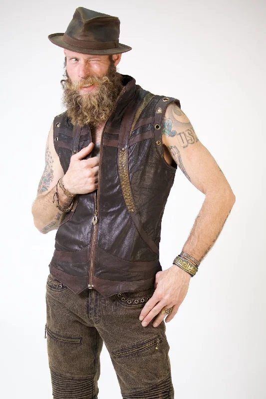 Buy More, Save More Taurid Leather and Python Vest