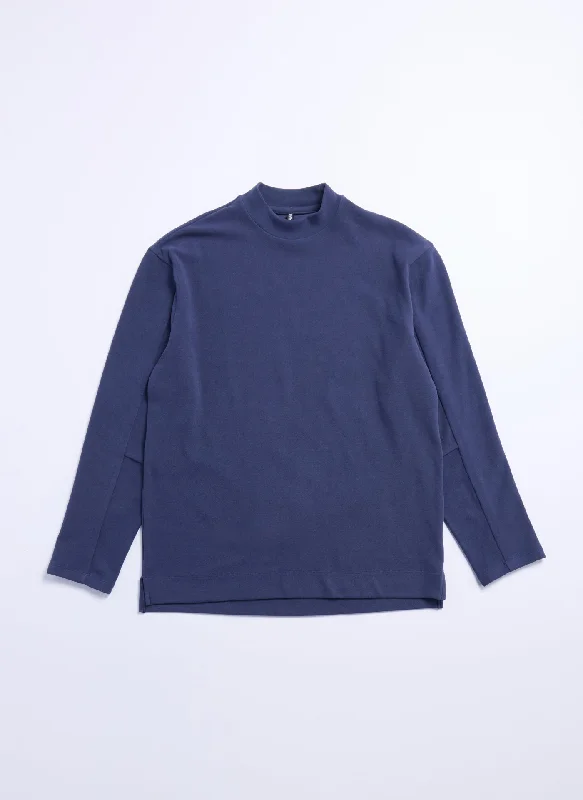 Can't Be Beat Polyester Velvet Fleece Mock Neck Top