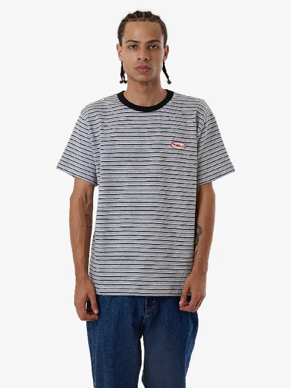 Referral Discount Tribute To Chaos Stripe Merch Fit Tee - Black