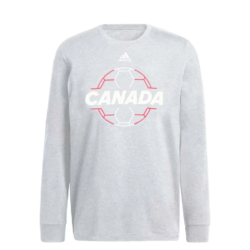 Weekend Deals That Thrill adidas - Men's Canada Soccer Long Sleeve Crew (GA4860)